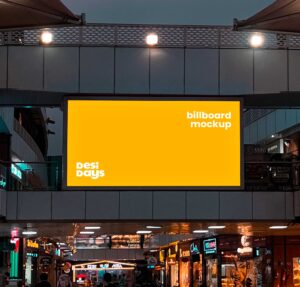 Billboard in a Mall